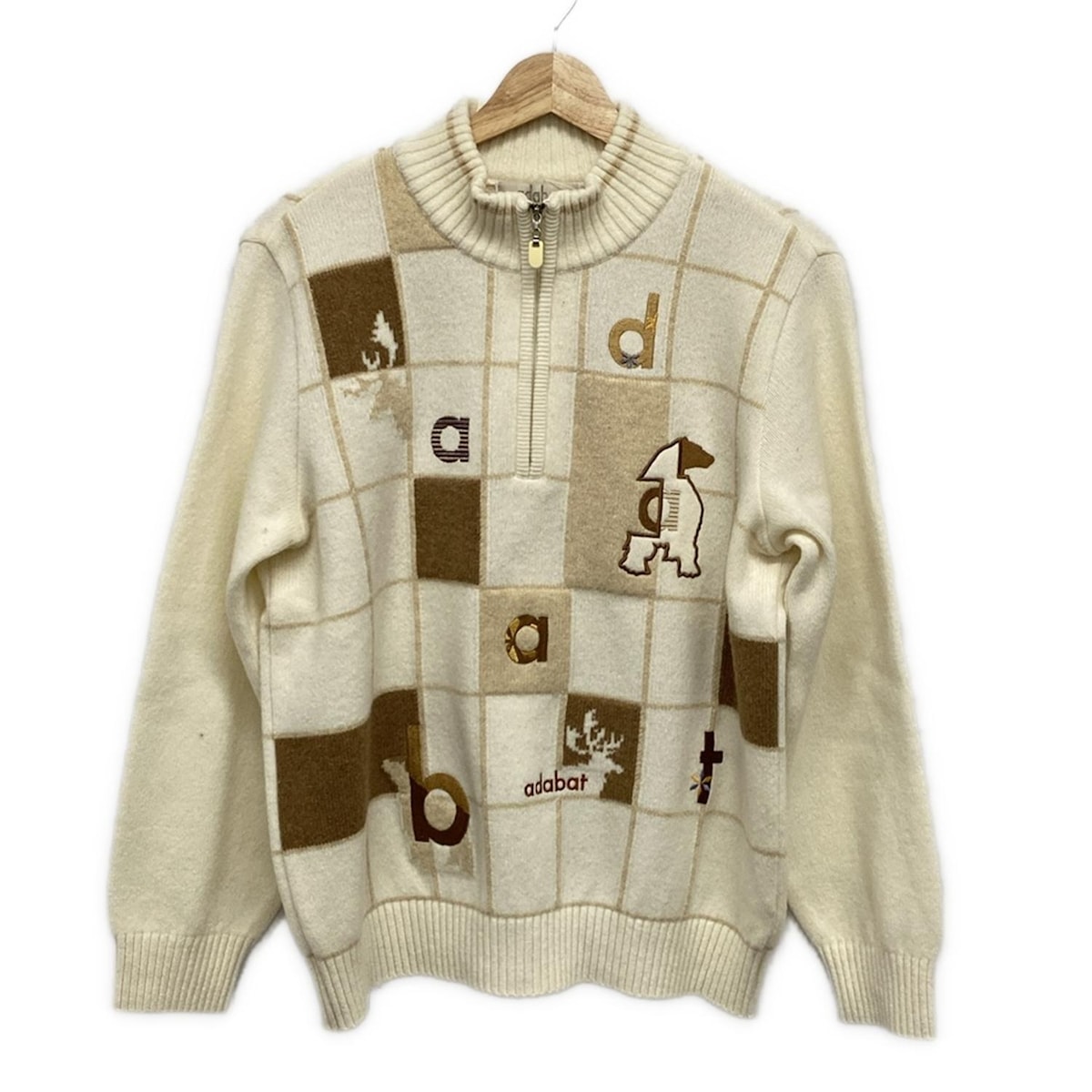 楽天市場】アダバット adabat 千鳥柄 裏地付きセーター : GDOゴルフ
