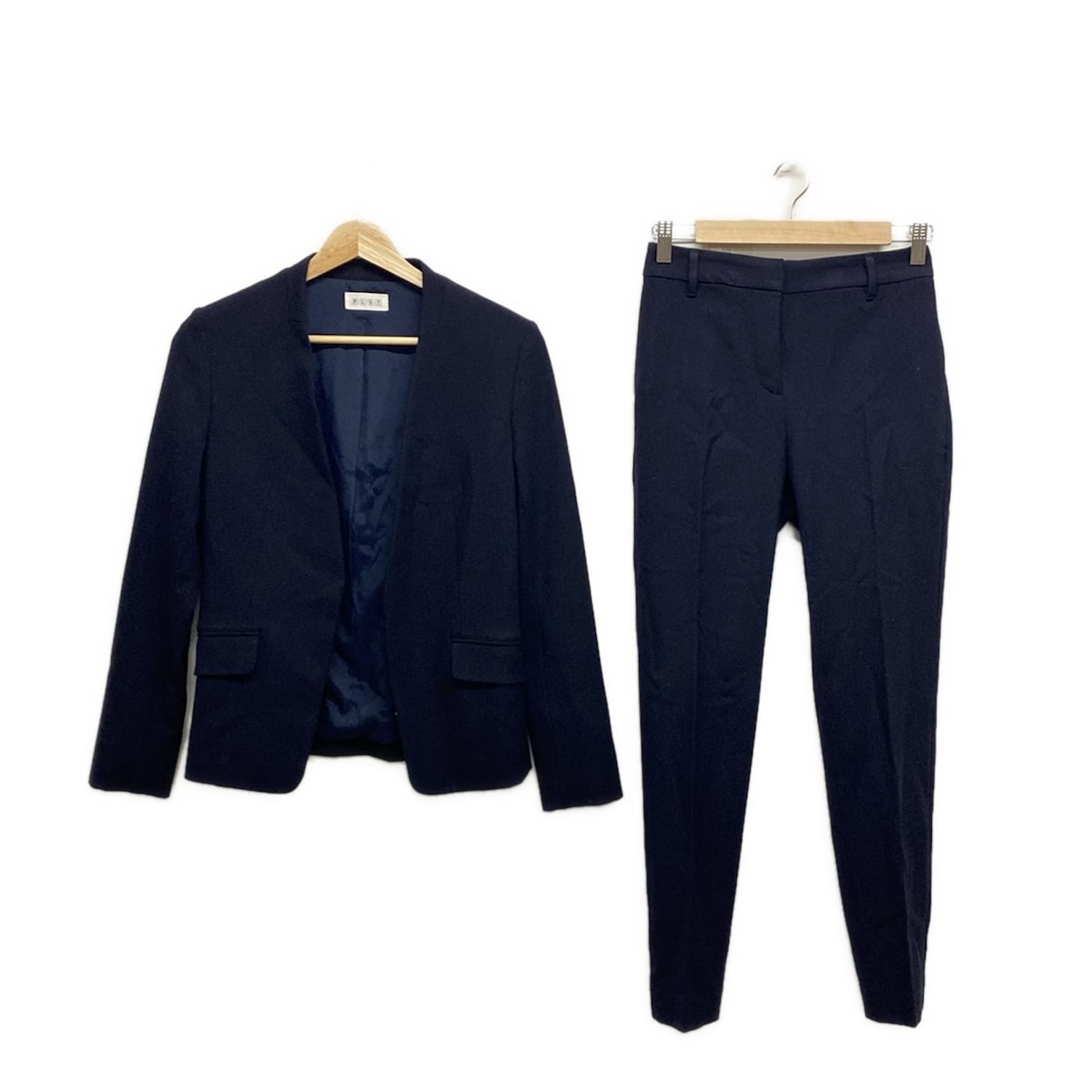 【美品✨】プラステ PLST スーツ ジャケット セットアップ xsネイビー PLST - 美品 PLST プラステ ネイビー 紺 ジャケット S