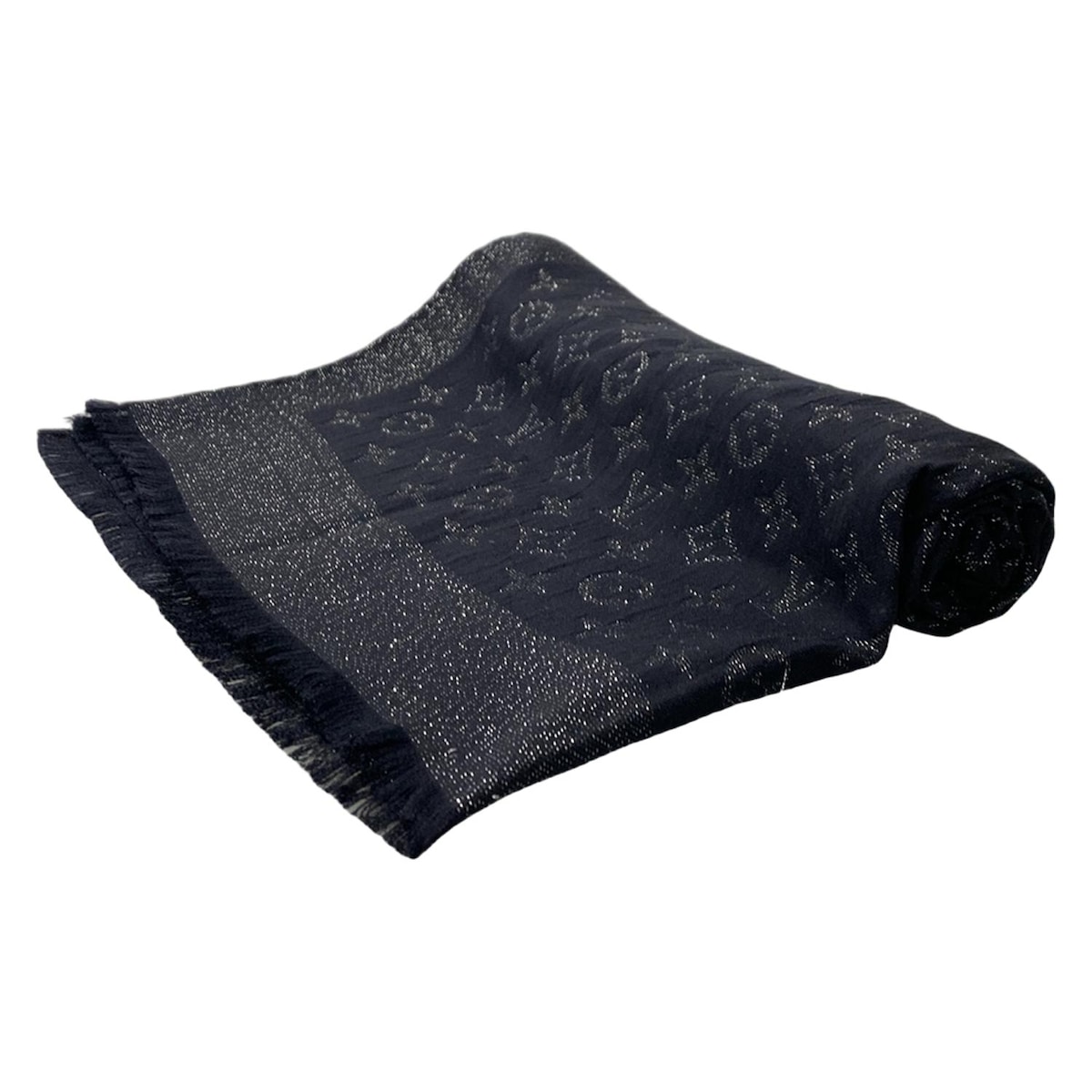 LOUIS VUITTON ブラック ストール 140cm×140cm org.jpg