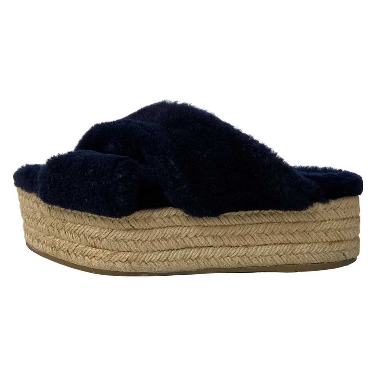 楽天市場】ミュウミュウ ムートン ファー サボ サンダル ミュール 靴