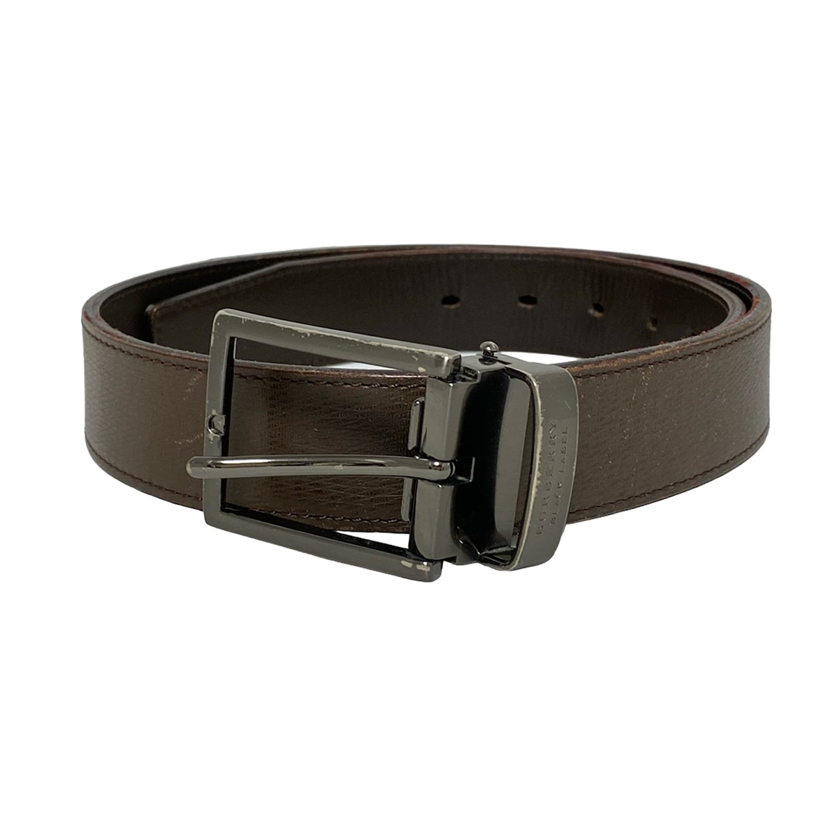 【ほぼ未使用】BURBERRY BRACK LABEL レザーベルト　ブラウン 楽天市場】【中古】Burberry Black Label(バーバリーブラック