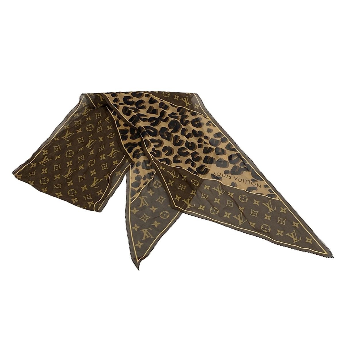 楽天市場】【中古】LOUIS VUITTON ルイヴィトン ツイリー レオパード