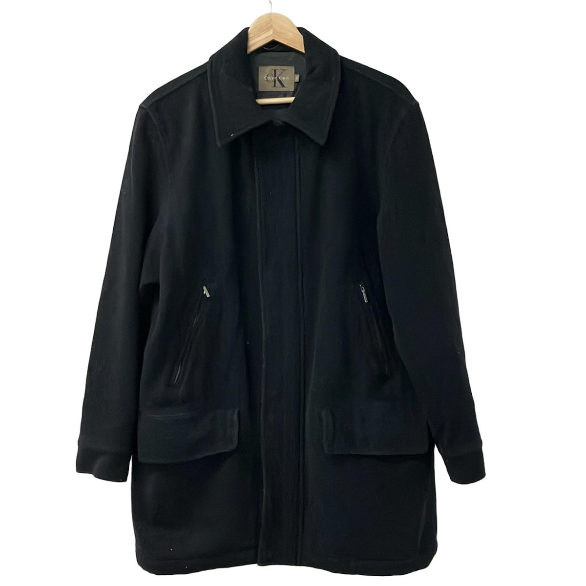 楽天市場】古着 Calvin klein カルバンクライン ウール チェスター