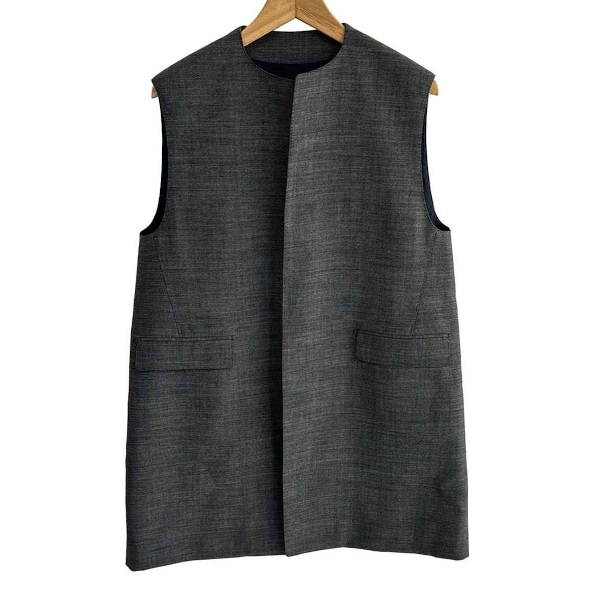 美品　the reracs ベスト　グレー 中古・古着通販】THE RERACS (ザ リラクス) V NECK PULLOVER
