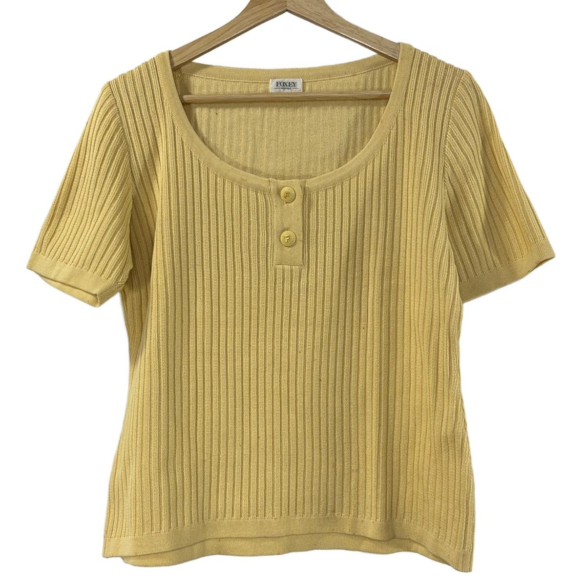 楽天市場】【フォクシー】Foxey 襟付き 半袖 ニット トップス 36845