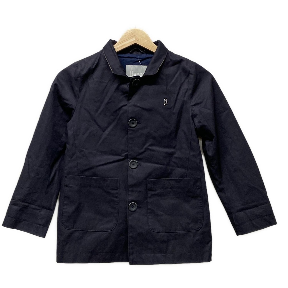 【新着】【中古】HERNO(ヘルノ) ブルゾン 長袖/春/秋 ダークネイビー×ベージュ