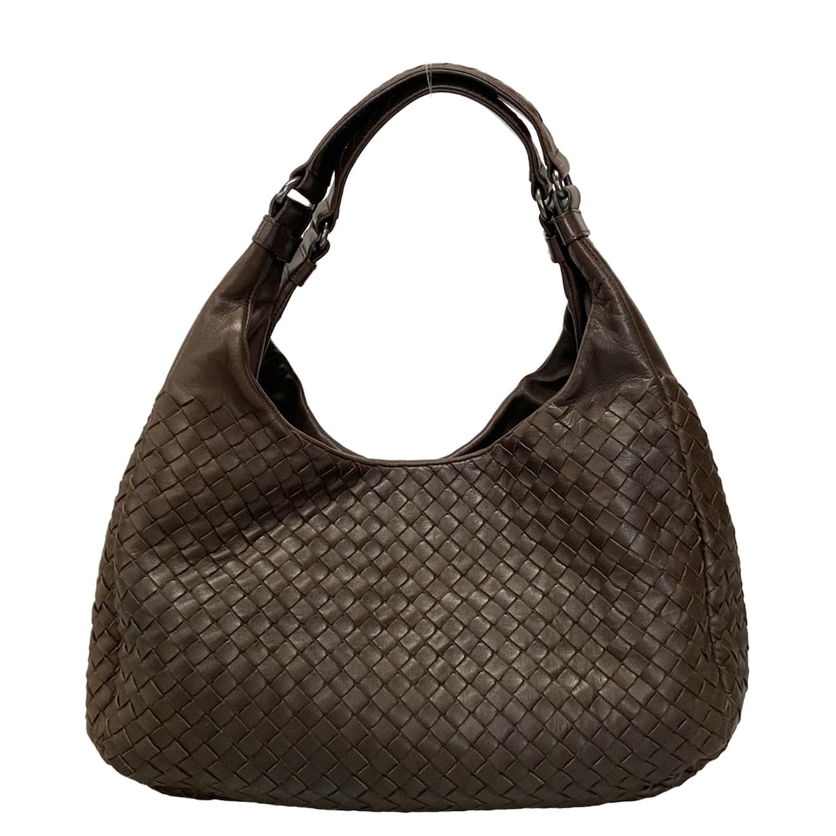 Bottega Veneta カンパーナ イントレチャート ワンショルダーバッグ ブラウン (204206 main image 0
