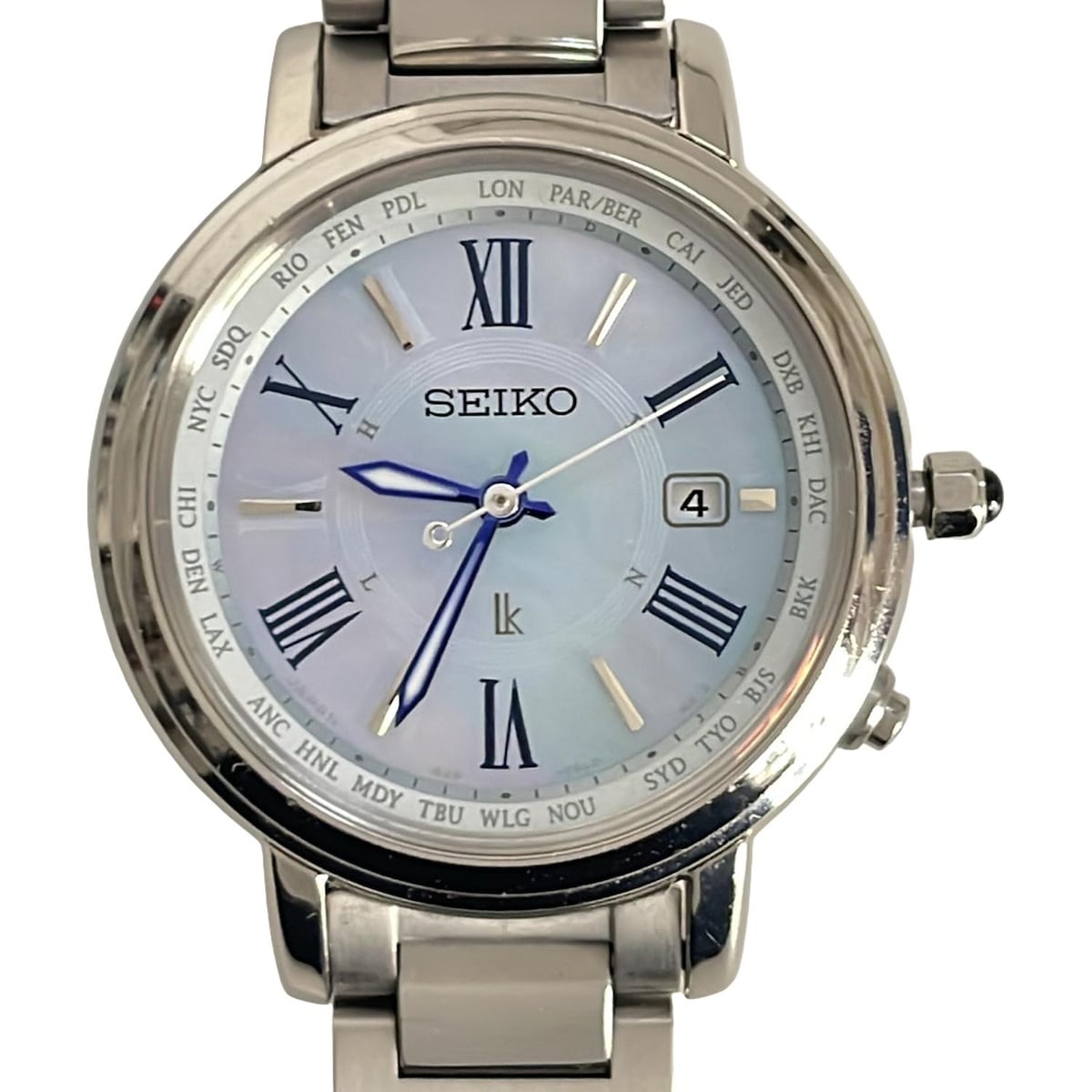 1643【希少　新品電池】　SEIKO LK シェル　5Y89-5A20 楽天市場】セイコー 腕時計 ルキア 5Y89-5A20 ピンクシェル文字
