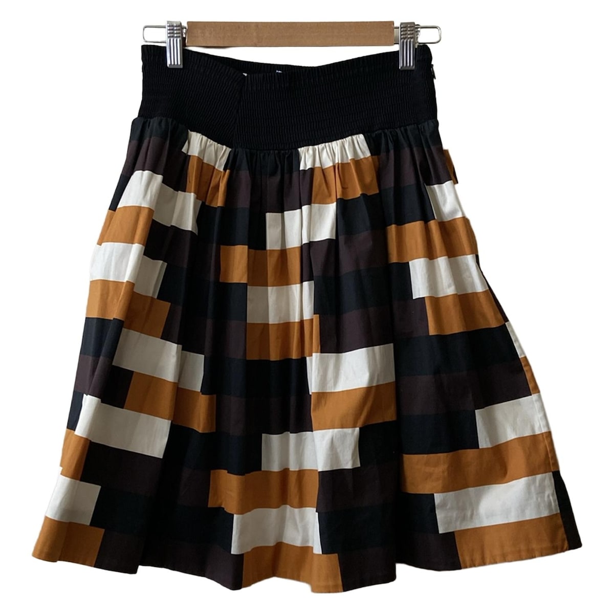 PRADA☆プラダ ウール織りミディスカート org.jpg