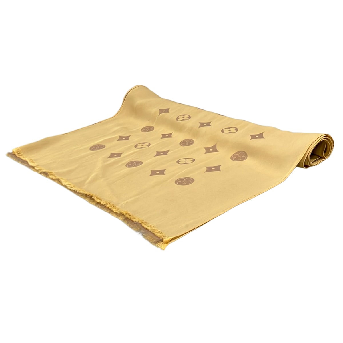 【中古】LOUIS VUITTON(ルイヴィトン) エトール・ヴェニス 袈裟(膝掛け) ベージュ 絹地