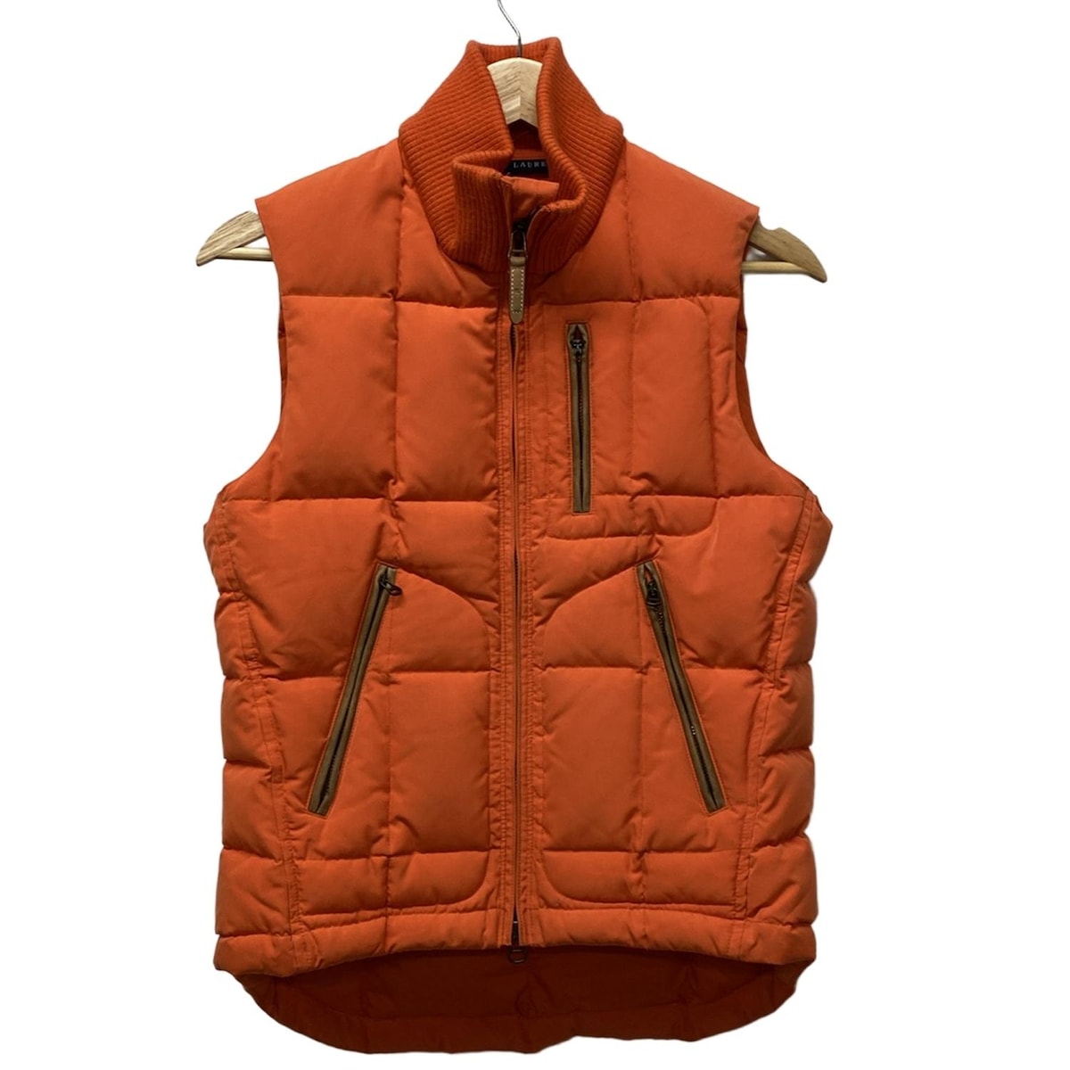 美品！Ralph Lauren オレンジ ダウンベスト 中古・古着通販】POLO RALPH LAUREN (ポロ・ラルフローレン