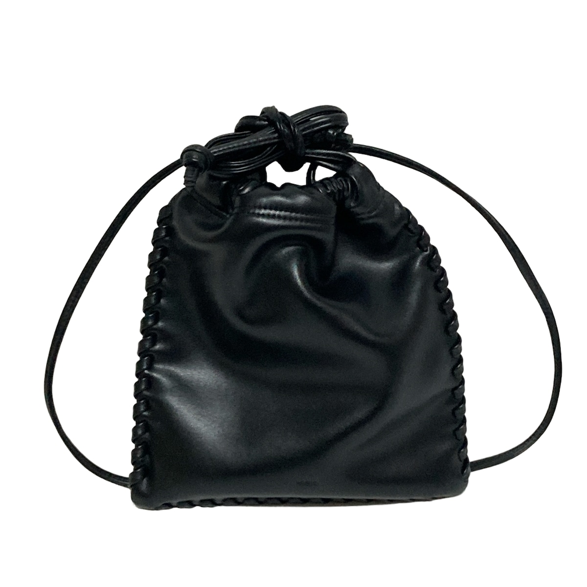 美品★vasic★ヴァジック★wells★ブラック★ショルダーバッグ★巾着 美品☆vasic☆ヴァジック☆wells☆ブラック☆ショルダーバッグ