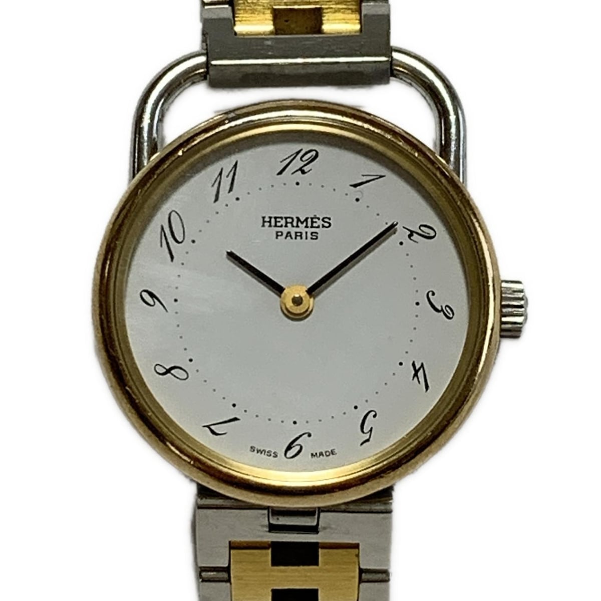 HERMES アルソー　クォーツ　美品 楽天市場】【中古】 エルメス HERMES アルソー AR4.710 ホワイト
