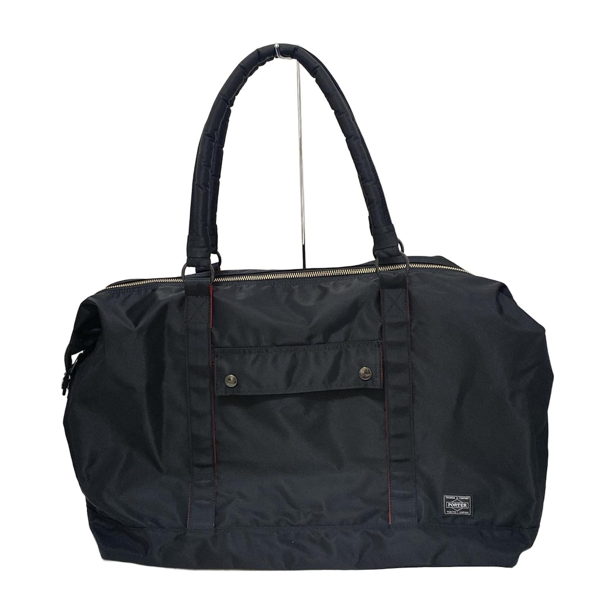 希少*PORTER×CASTERコラボ 2way　ボストンバッグ　✨上質+美品 Porter Caster Unisex Leather Boston Bag Brown Nylon
