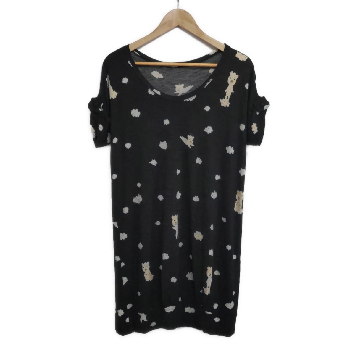 franche lippee フランシュリッペ シルエットうさぎ M 総柄 楽天市場】花束うさぎ刺繍ワンピース／フランシュリッペ（franche