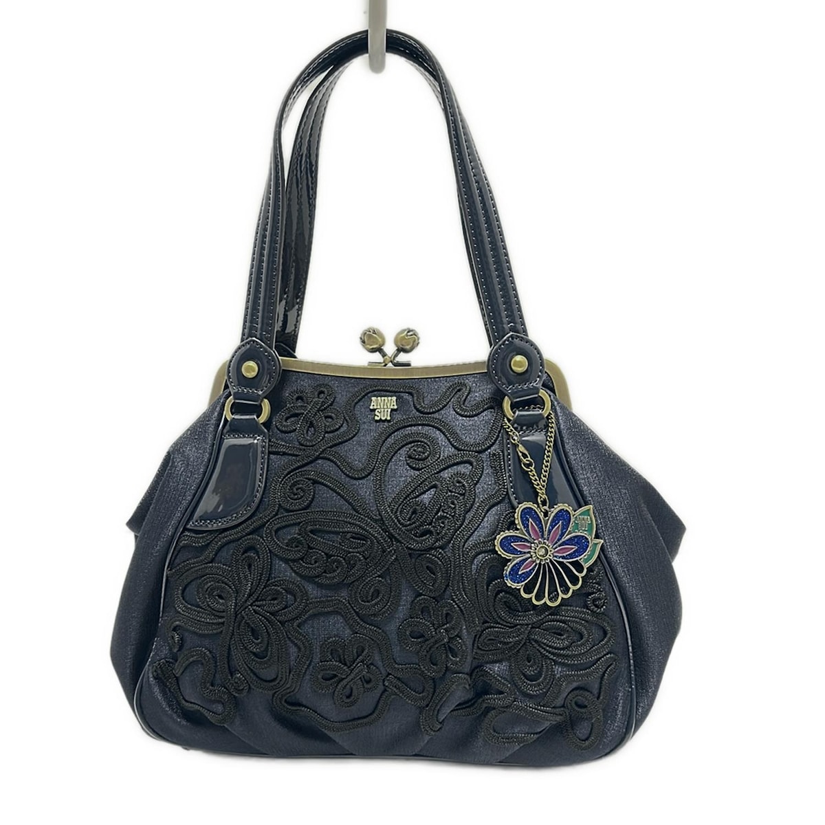 楽天市場】【中古】ANNA SUI / エナメルハンドバッグ アナスイ