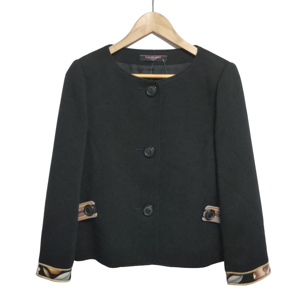 楽天市場】【中古】LEONARD(レオナール) ジャケット 花柄 白