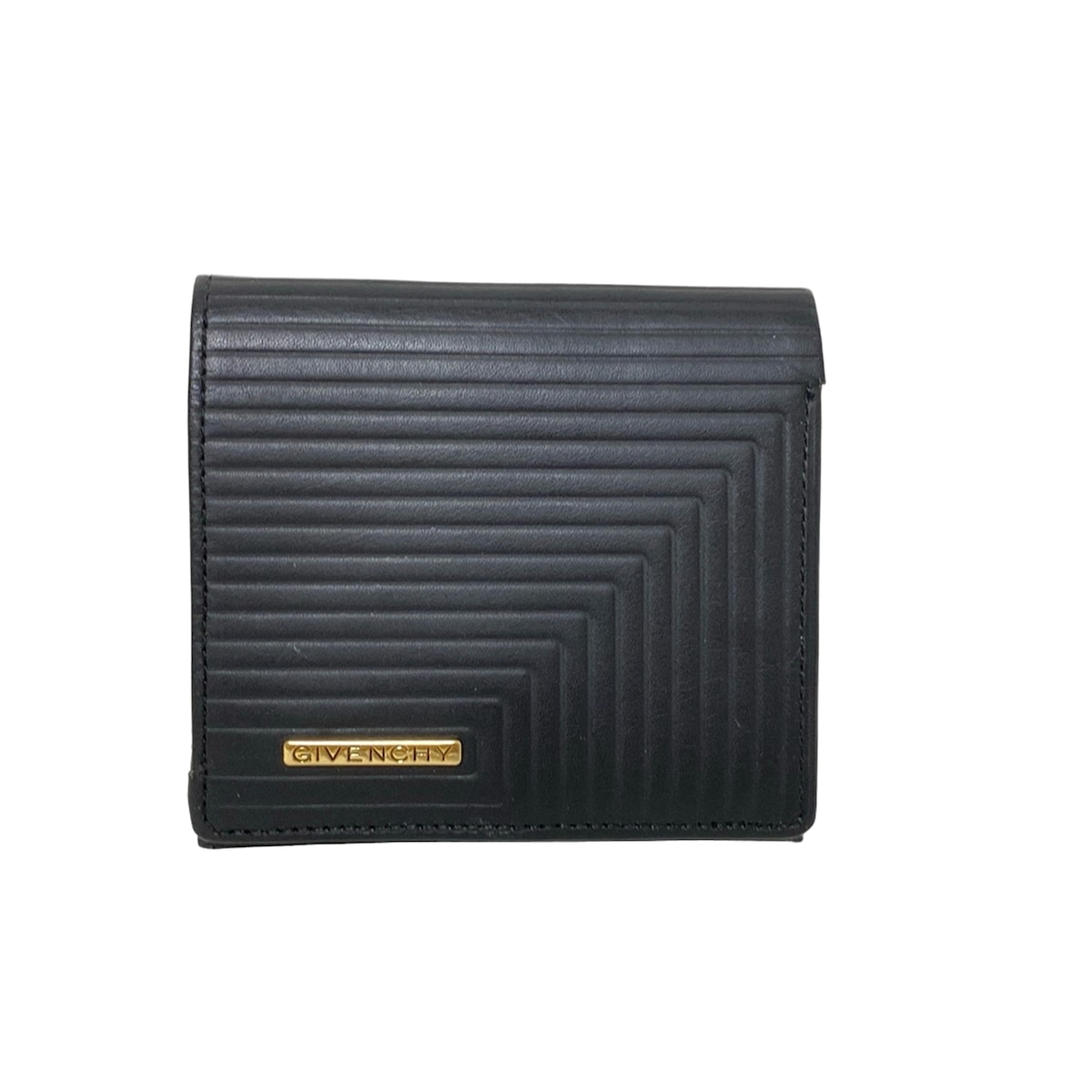 未使用】GIVENCHY 二つ折り財布 がま口 レザー ブラック ゴールド金具 楽天市場】ジバンシィ GIVENCHY がま口 二つ折り財布 ボルドー