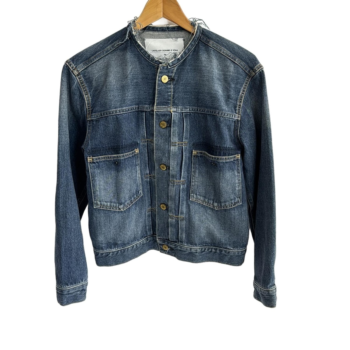 L'ATELIER DENIM D'IENA ベージュジャケット 36 bh0078-02_1.jpg