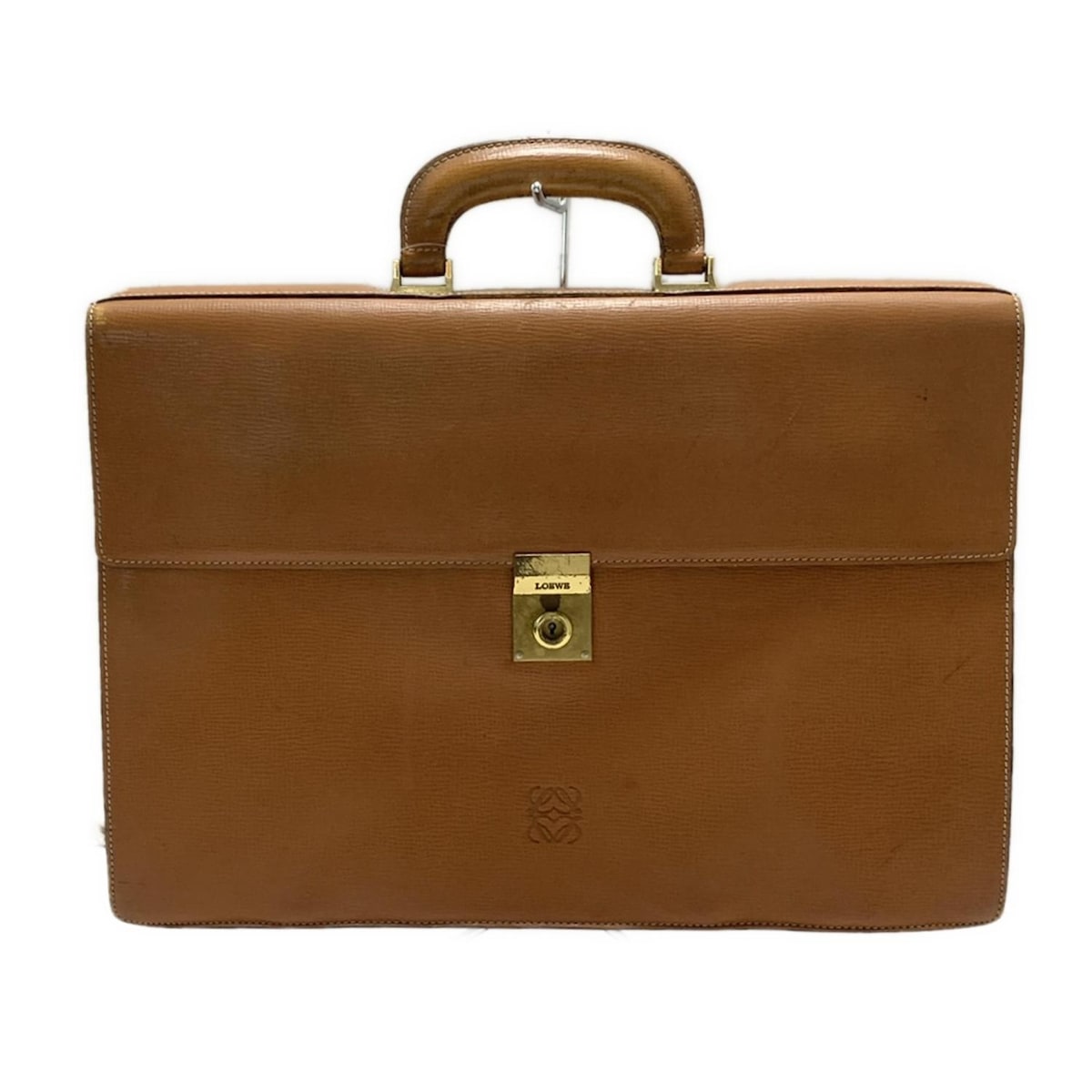 ロエベ 2way ビジネスバッグ ショルダー アナグラム 革 ブラウン 肩掛け LOEWE ロエベ アナグラム ビジネスバッグ 2Wayショルダーバッグ