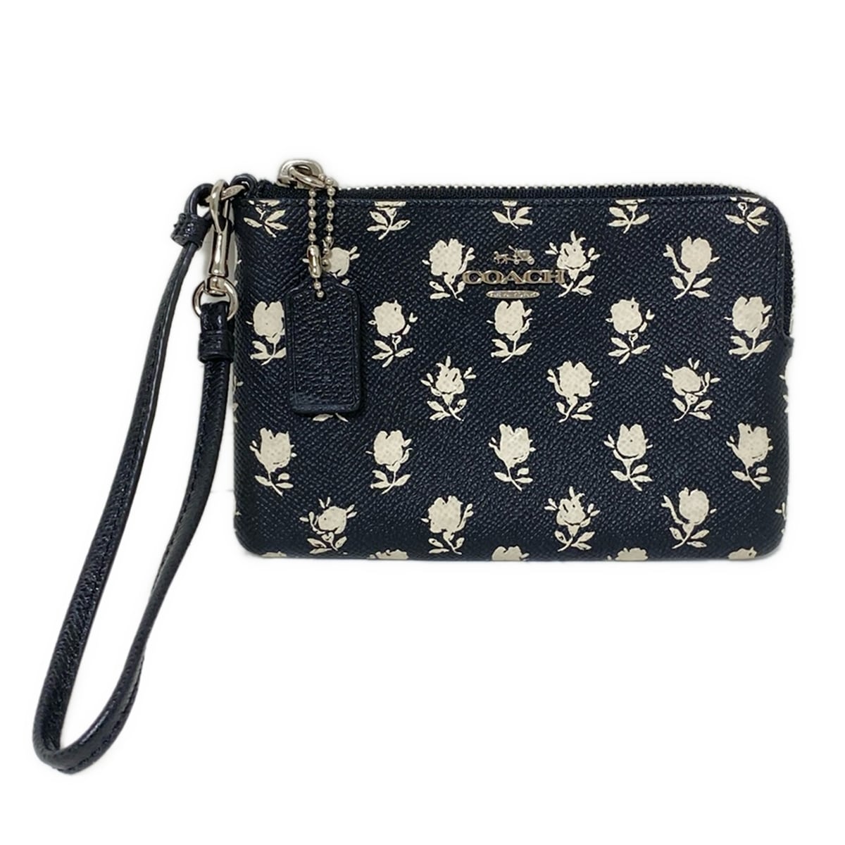財布・小物その他 COACH Hawaiian Hula Corner Zip CK415 💚Coach Corner Zip Wristlet - CK415 Glacier White/Chalk/Hula