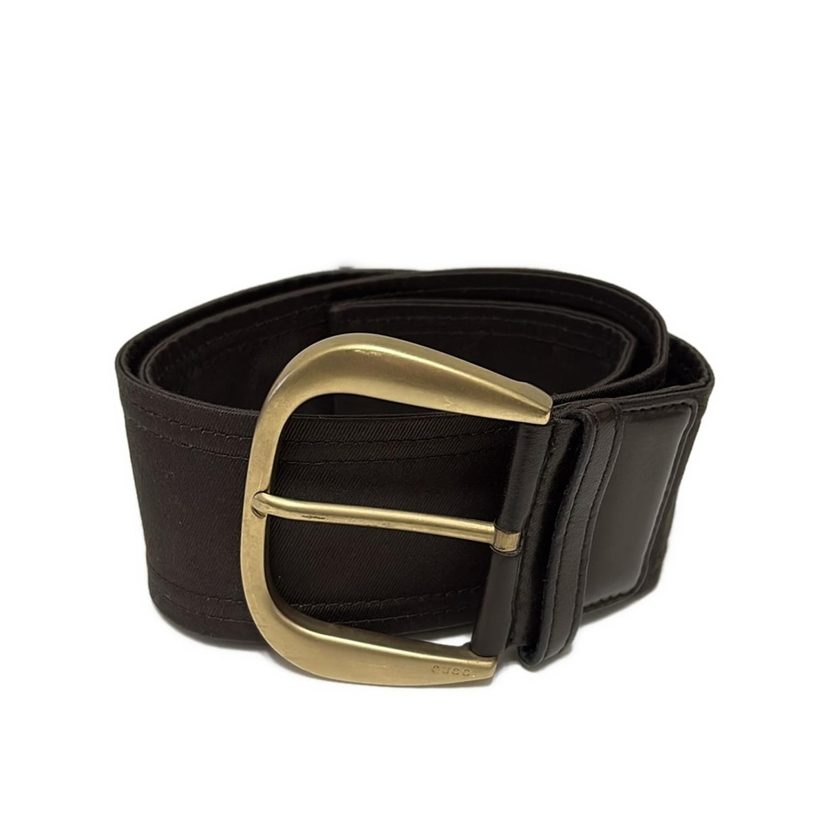 GUCCI レザー ベルト ロゴバックル キャメル×ダークブラウン レディース グッチ レディースベルト | GUCCI® JP