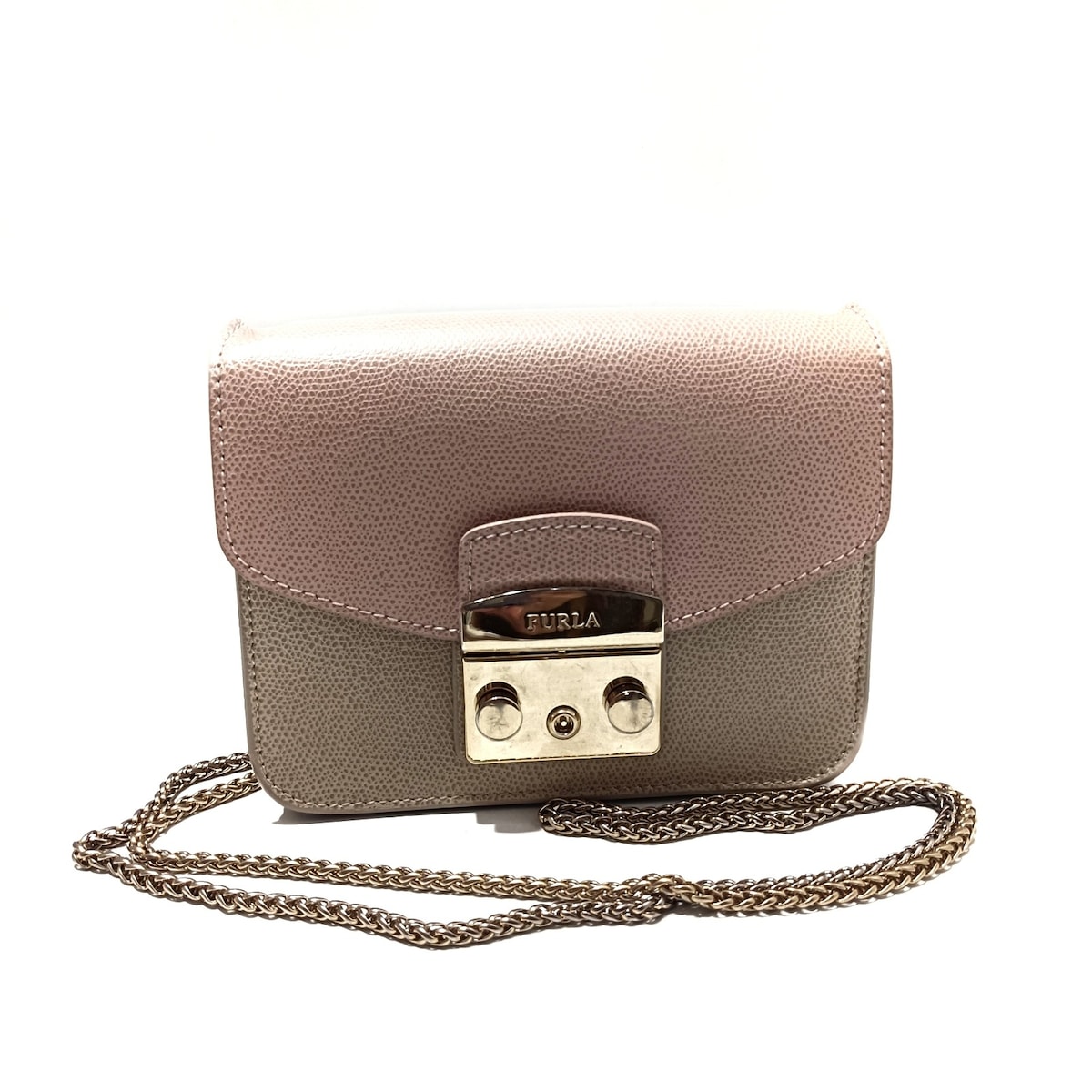 未使用 フルラ メトロポリス ショルダーバッグ グレージュ 中古・古着通販】FURLA (フルラ) メトロポリス ショルダーバッグ