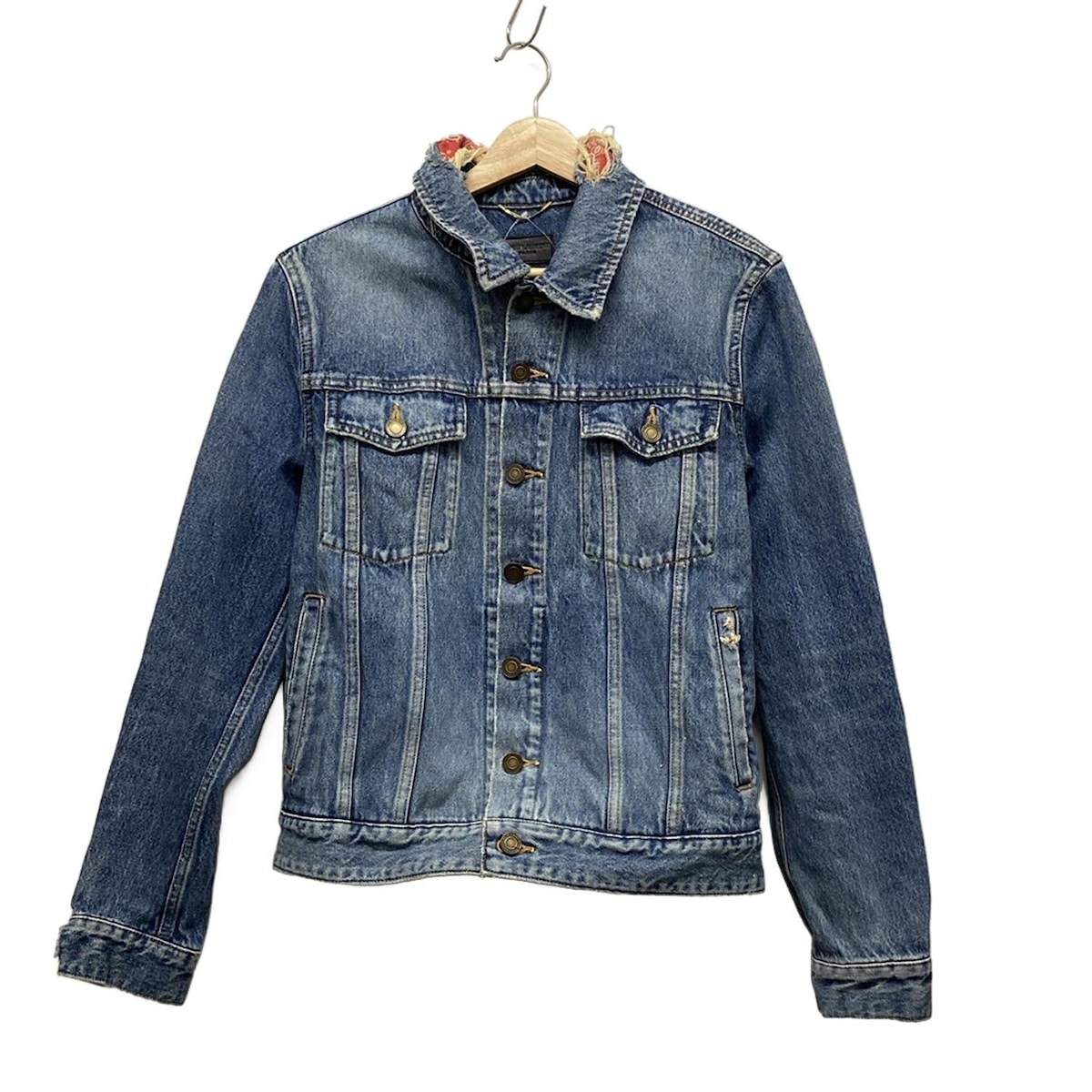 サンローランパリ 16SS BANG スパンコール レザーブルゾン　スカジャン サンローランパリ 16SS BANG スパンコール レザーブルゾン