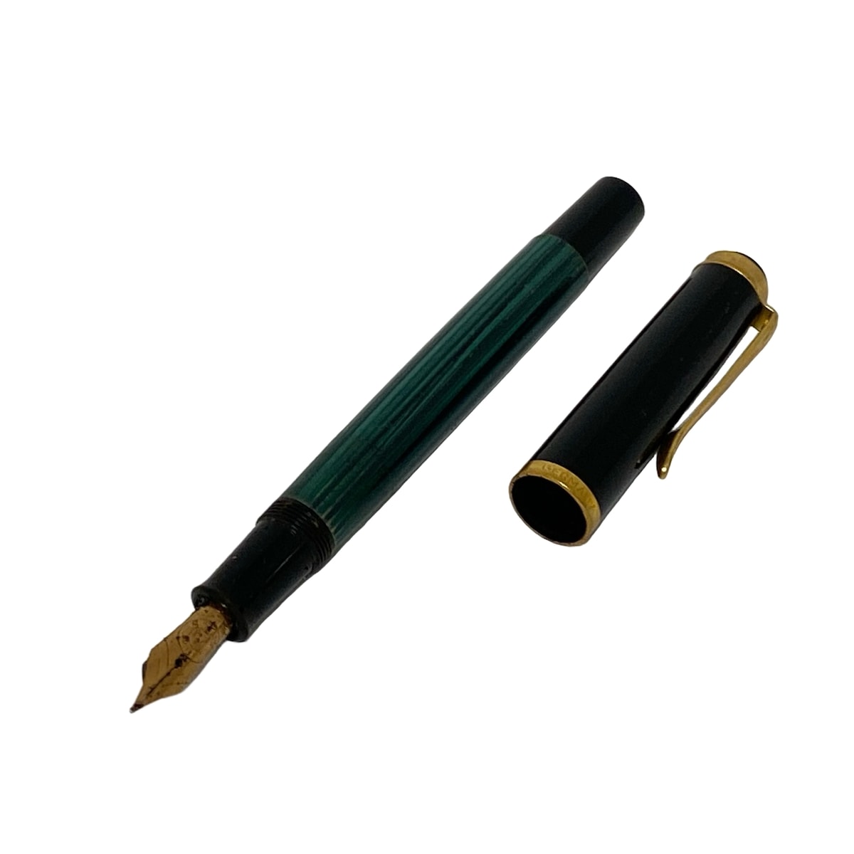 未使用　Pelikan ペリカン 万年筆 #400 ドイツ製 楽天市場】Pelikan ペリカン 万年筆 #400 グレー縞 OM [イニシャル刻印