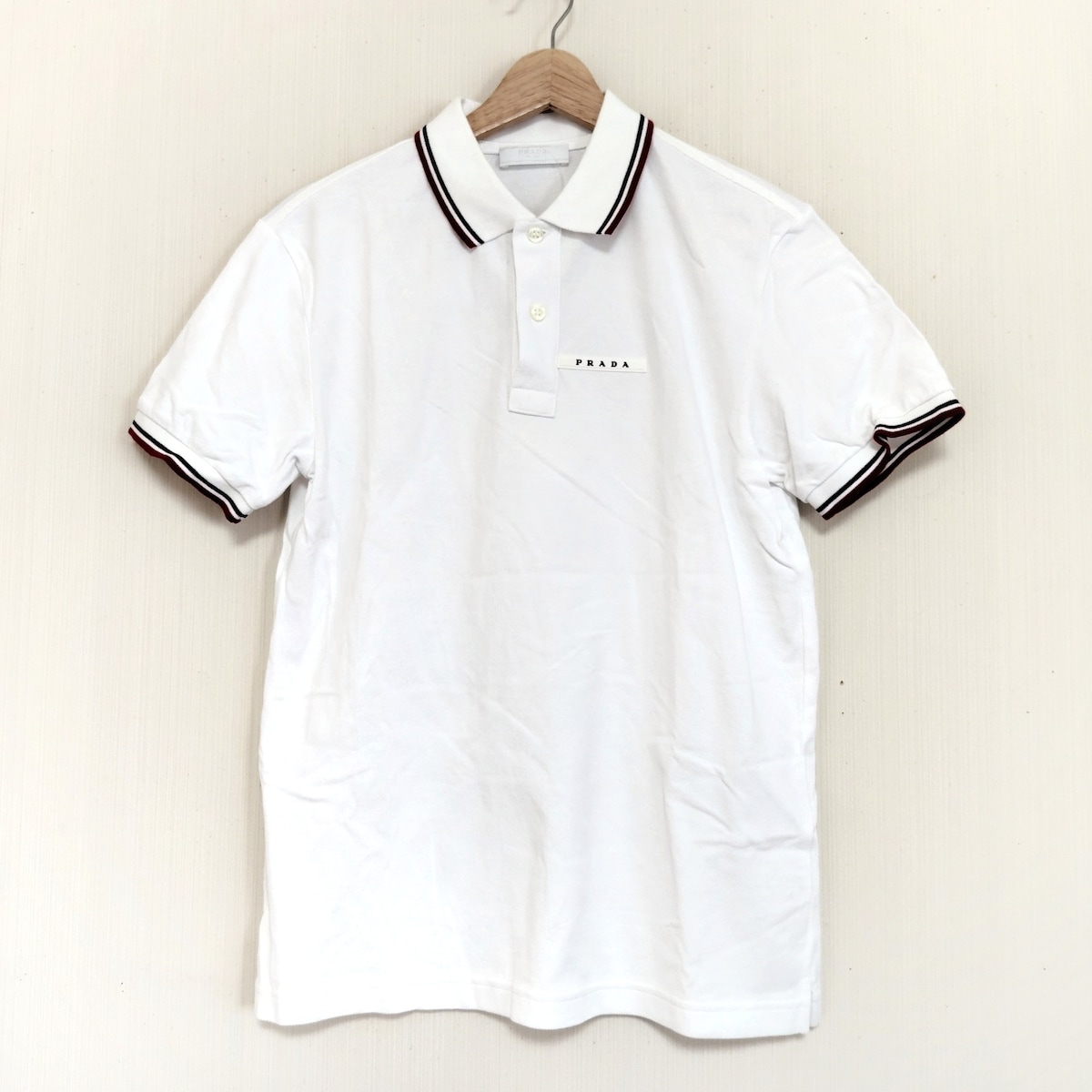 PRADA ポロ Prada ロングスリーブ ポロシャツ | ブルー | FARFETCH JP