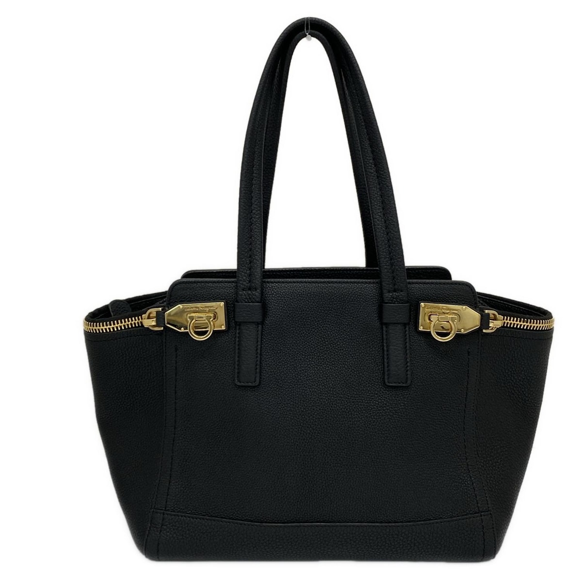 【中古】FERRAGAMO/SalvatoreFerragamo(サルバトーレフェラガモ) アリアンナ/ガンチーニ ショルダーバッグ 黒 レザー