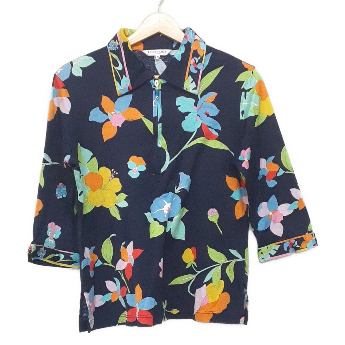 楽天市場】【超美品】レオナールスポーツ 半袖ポロシャツ ピンク×白 袖