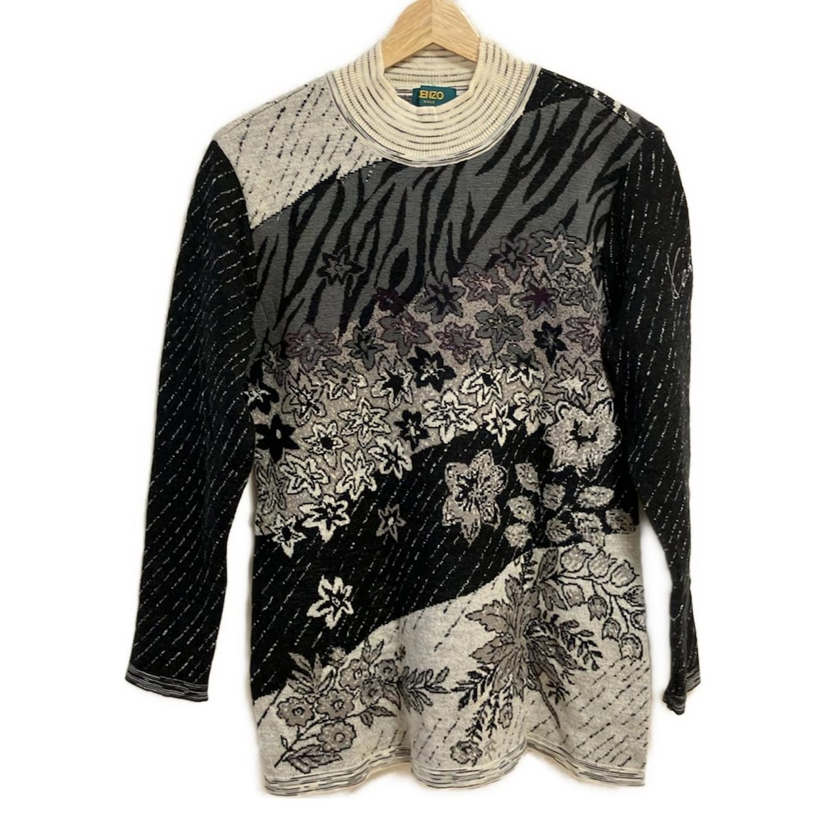 楽天市場】【中古】KENZO Kingyo embroidered jumper FD65PU4343BI