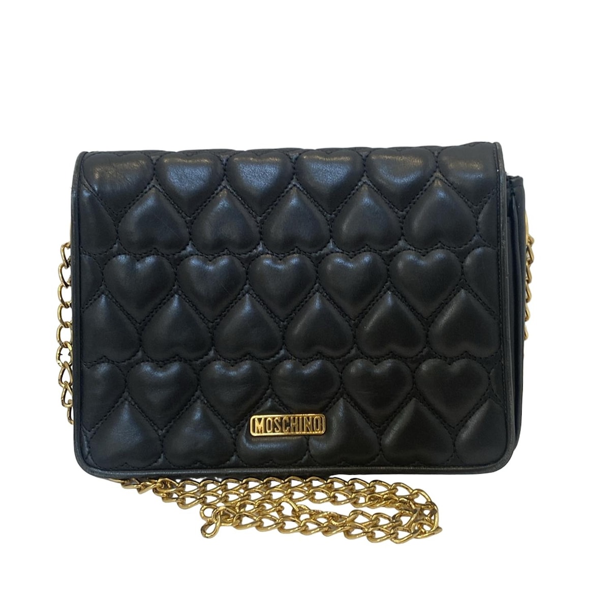 楽天市場】MOSCHINO モスキーノ バッグ ライダース チェーンショルダー