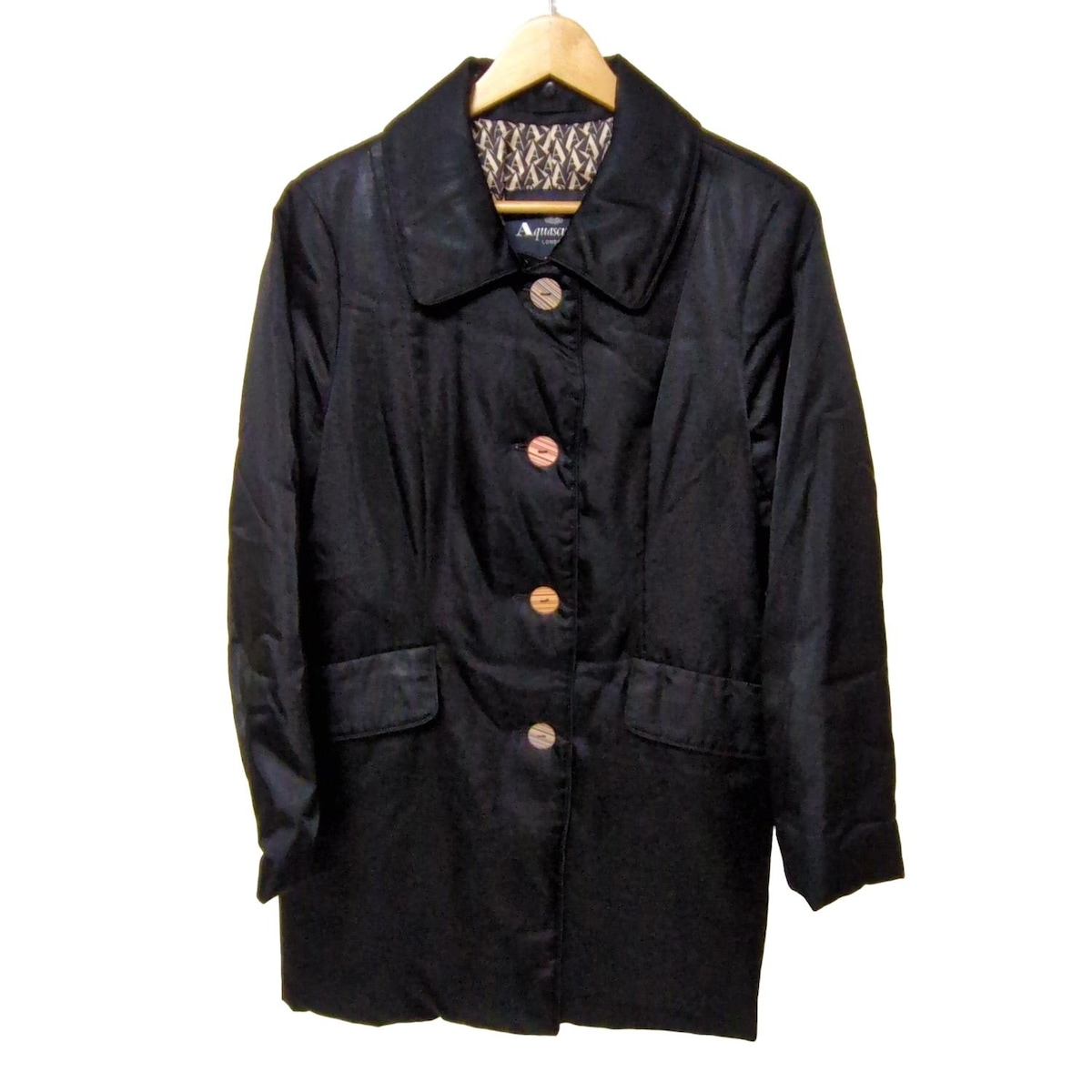 アクアスキュータム　ロンドン　フォックスファー　コート　M 楽天市場】Aquascutum アクアスキュータム コート サイズ:LL シルバー