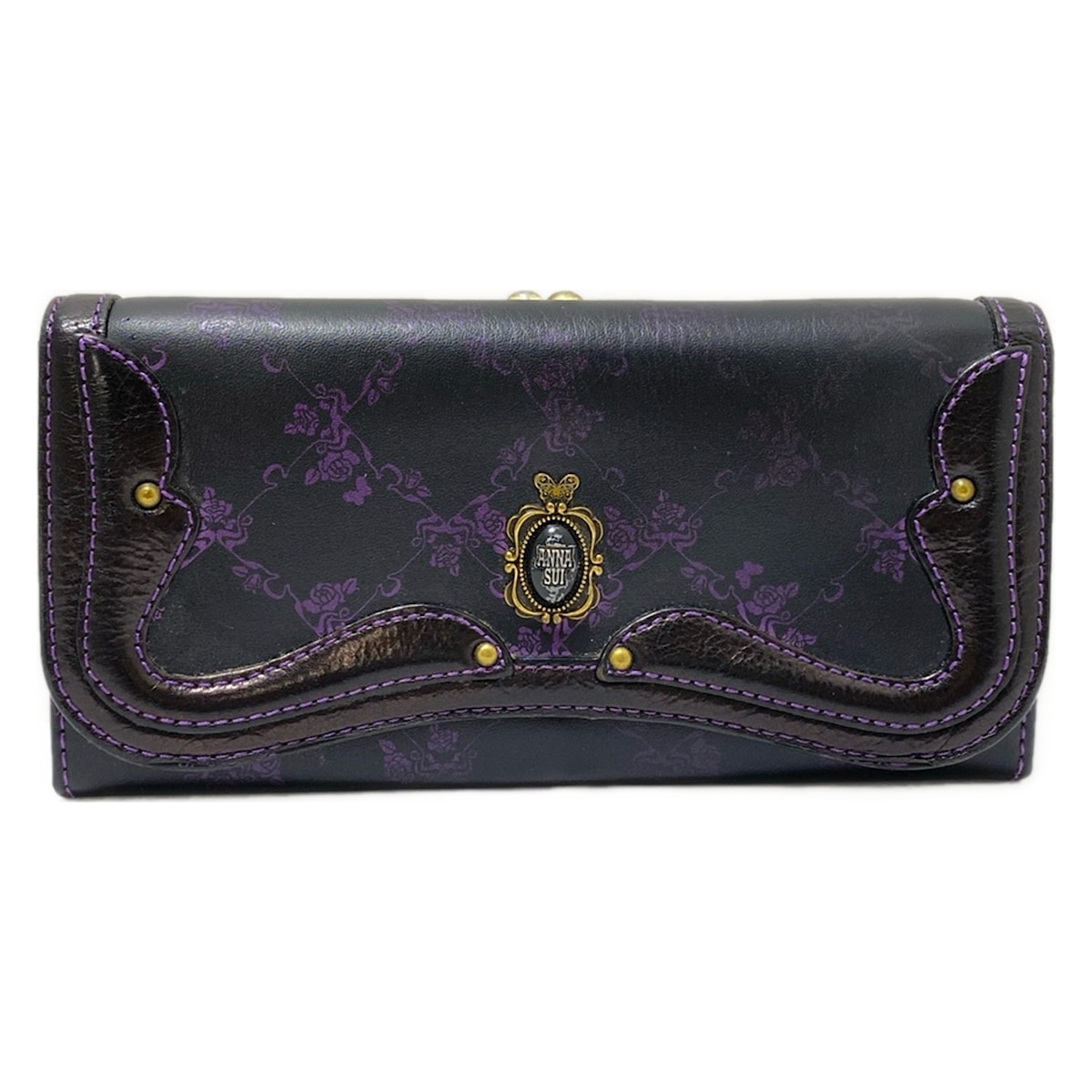 アナスイ　ANNA SUI スイノワール　長財布 アナスイ 長財布 スイノワール 蝶 薔薇 - メルカリ