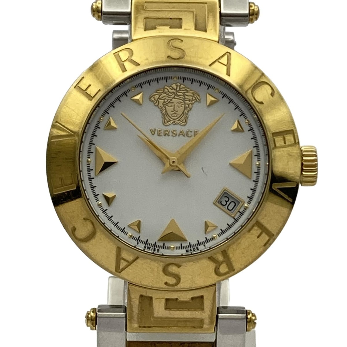 D*8様 VERSACE ヴェルサーチ P5Q メデューサ クオーツ メンズ腕時 ヴェルサーチ VERSACE ランドマーク ZLQ メデューサ 黒文字盤