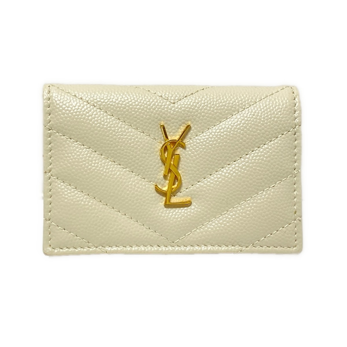 楽天市場】サンローラン パリ 669959 グレインレザー トープ×GD金具