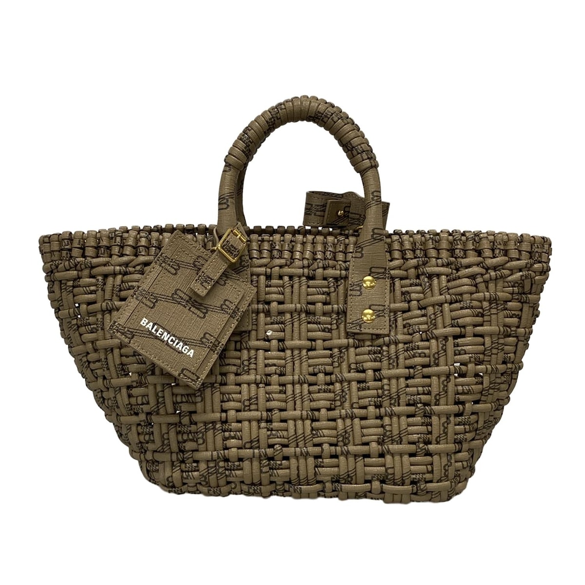 ★美品　バレンシアガ　ラフィア　ビストロ　パニエ　カゴバッグ BALENCIAGA - BALENCIAGA かごバッグ パニエSの通販 by m's shop