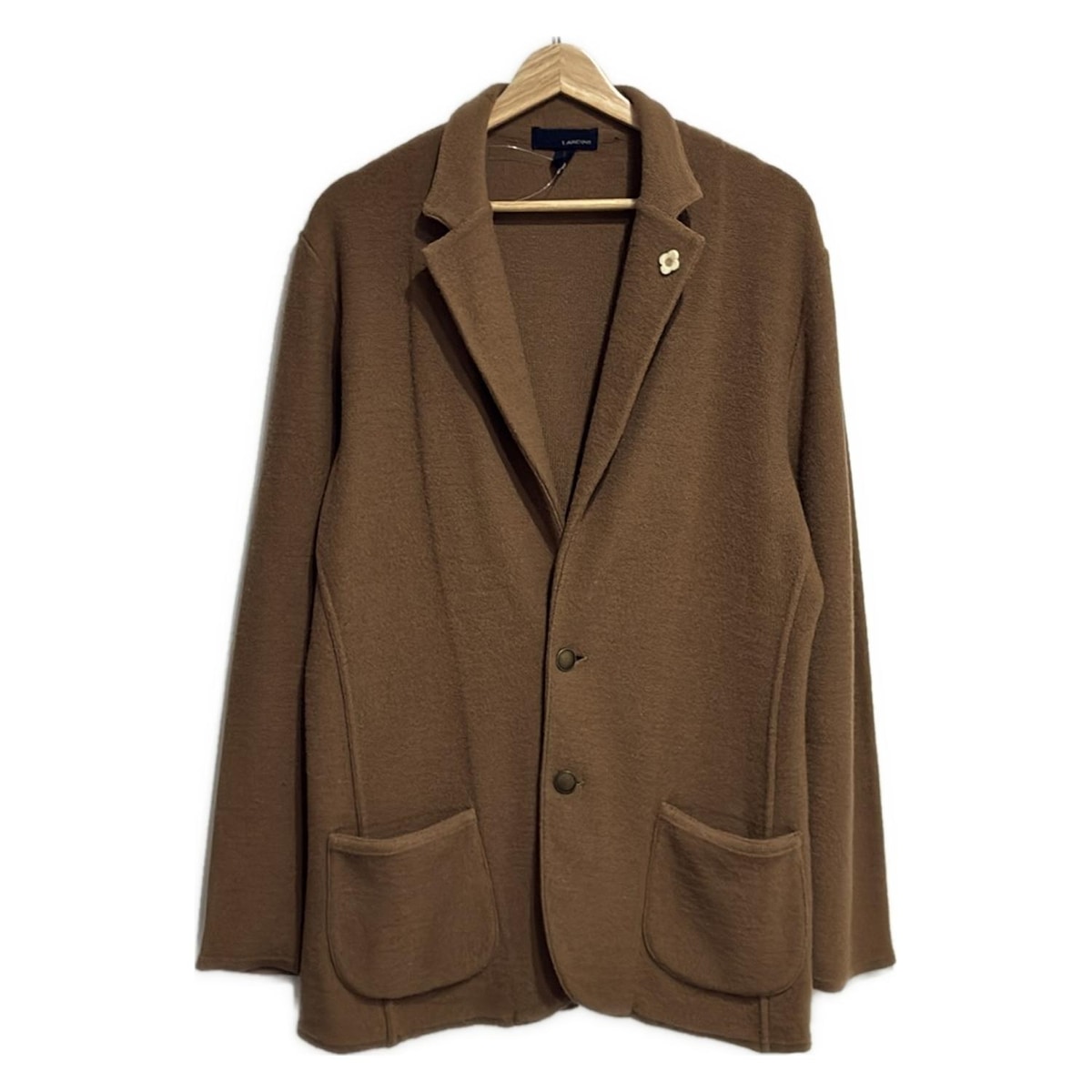 ほぼ未使用 14.3万 ラルディーニ ライクニット ダブルジャケット48ボルドー 17002005022-01.jpg