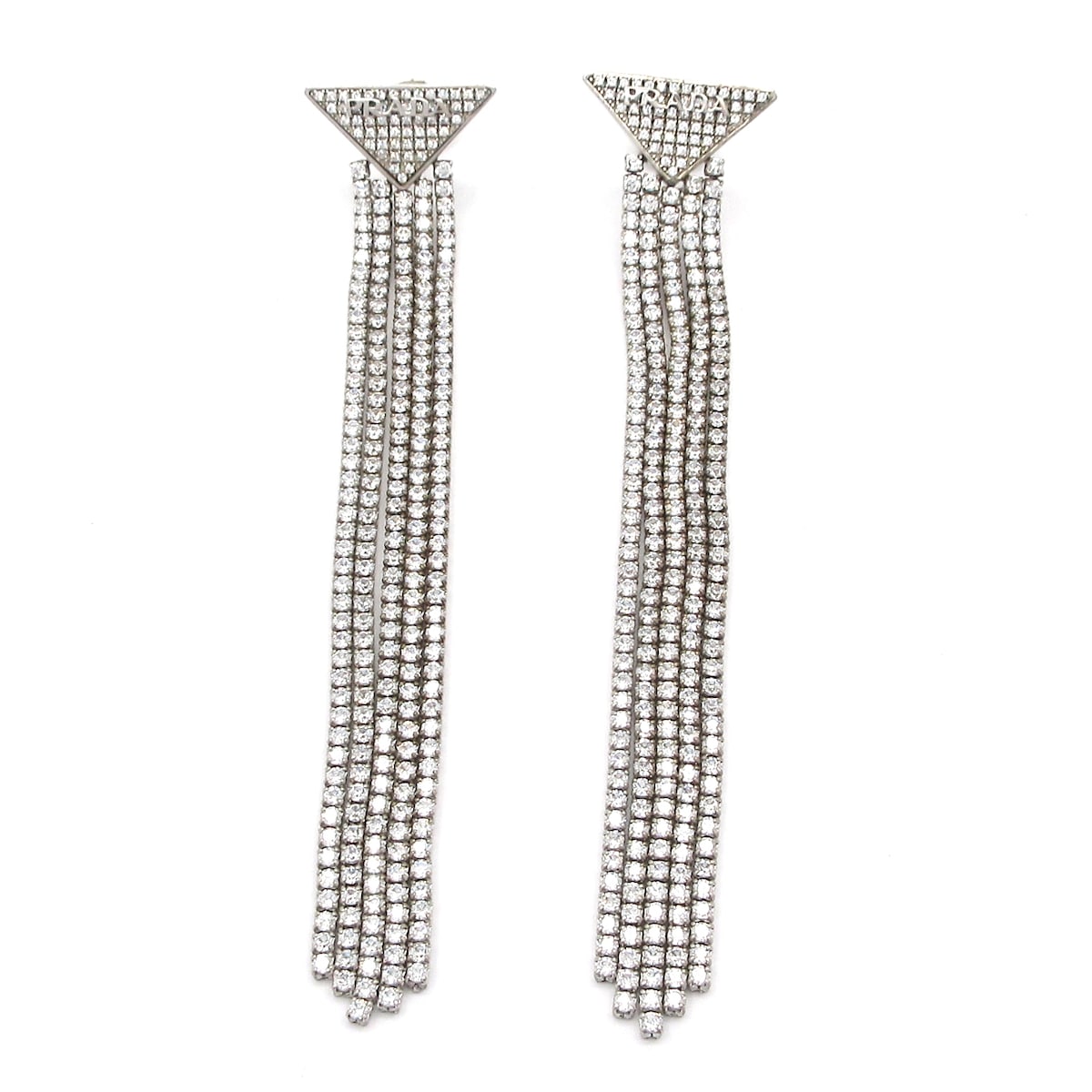 楽天市場】PRADA 美品 プラダ PRADA 三角ロゴ シンボル スイングピアス