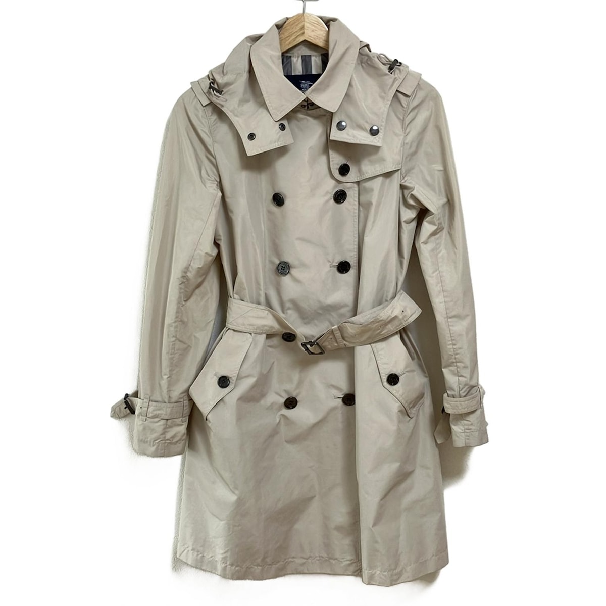 楽天市場】バーバリー レインコート フード付 36 トレンチコート