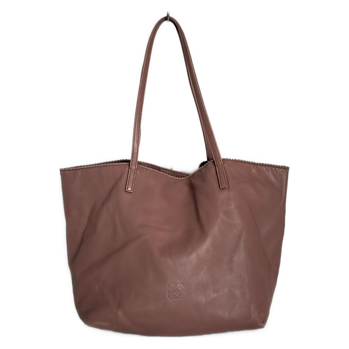 ロエベ ヘリテージ レザー トートバッグ　ピンク ロエベ LOEWE ヘリテージ レザー ショルダー トートバッグ