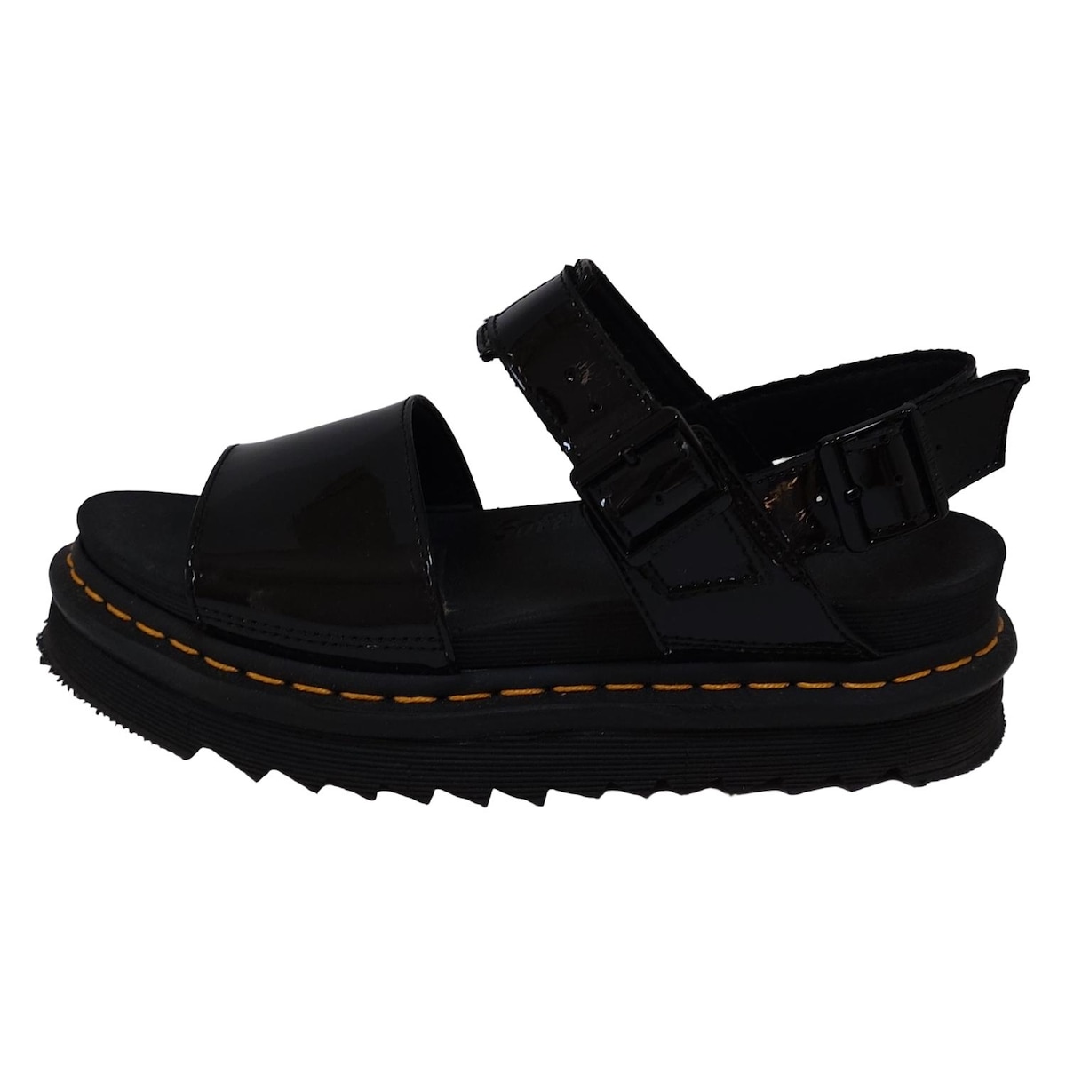 【中古】Dr.Martens(御医者さんマーチン) サンダル 黒 なめし革 靴-その他