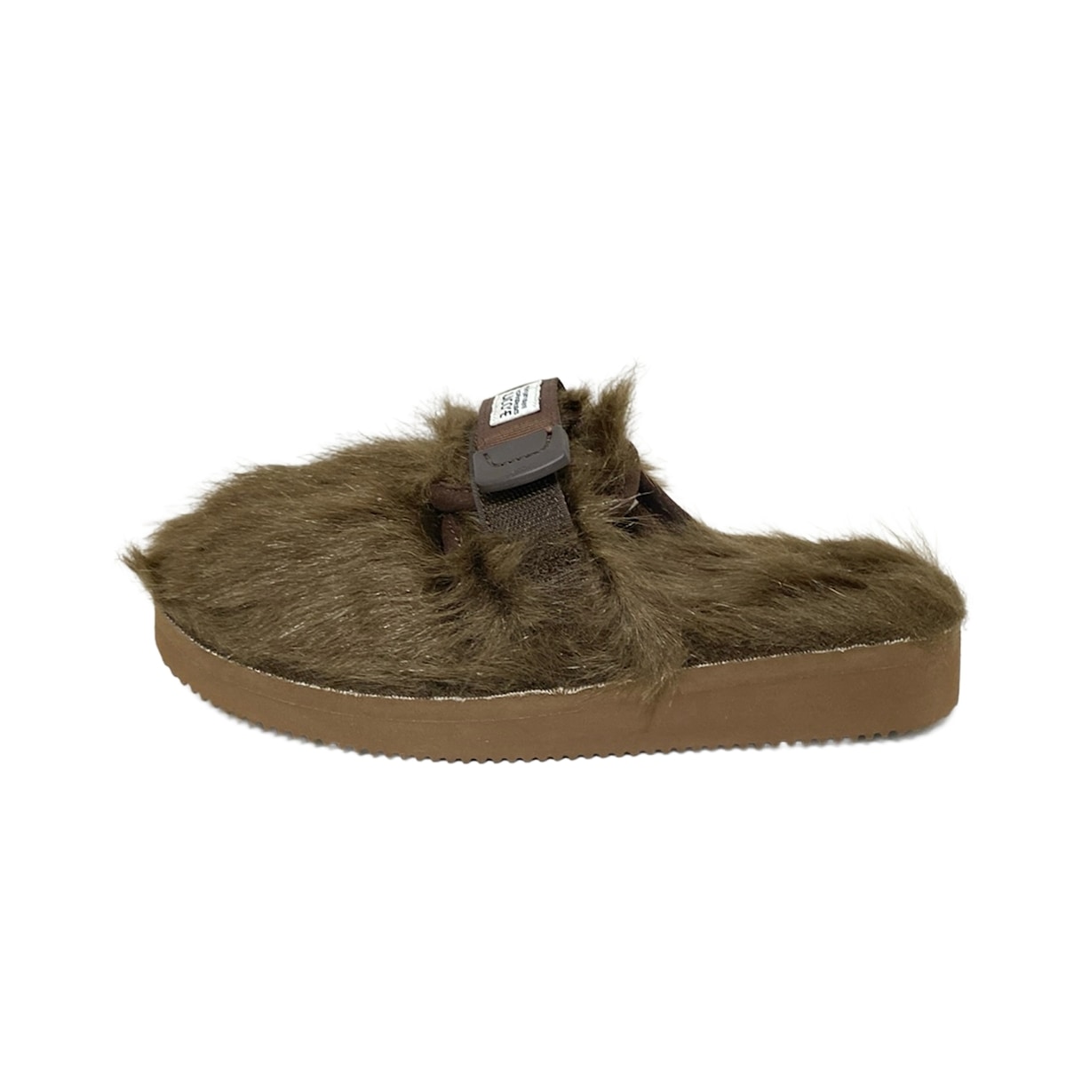 【中古】suicoke(スイコック) サンダル ダークブラウン フェイクファー