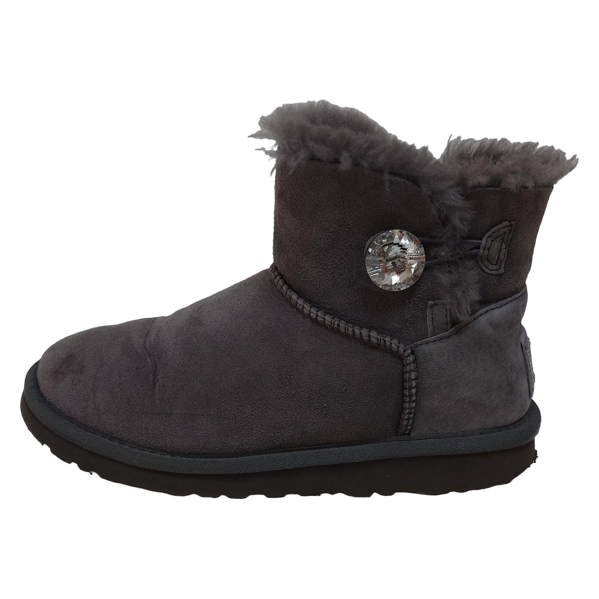 楽天市場】【中古】UGG 1003889 US5 22cm グレー ミニ ベイリー ボタン