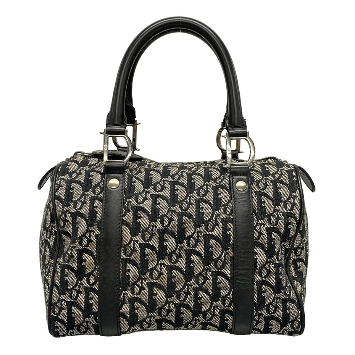 【美品】クリスチャンディオール ボストンバッグ グレー キャンバス トロッター 38727084_1.jpg