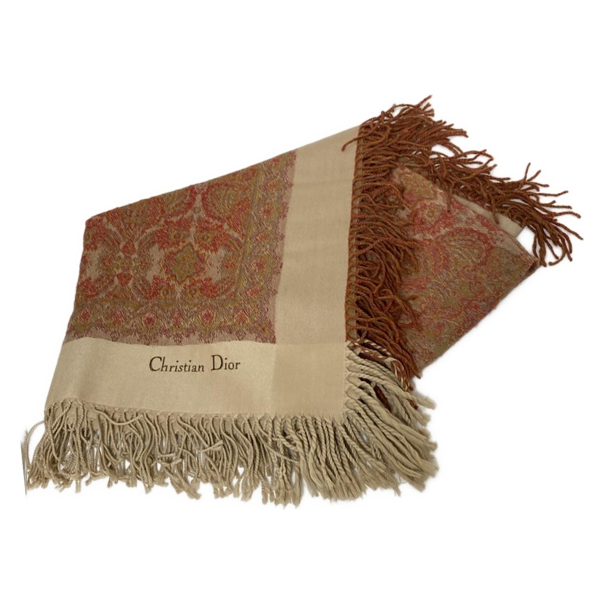 CHRISTIAN DIOR トワル・ド・ジュイ ストール　ブランケット　タオル CHRISTIAN DIOR トワル・ド・ジュイ ストール ブランケット タオル