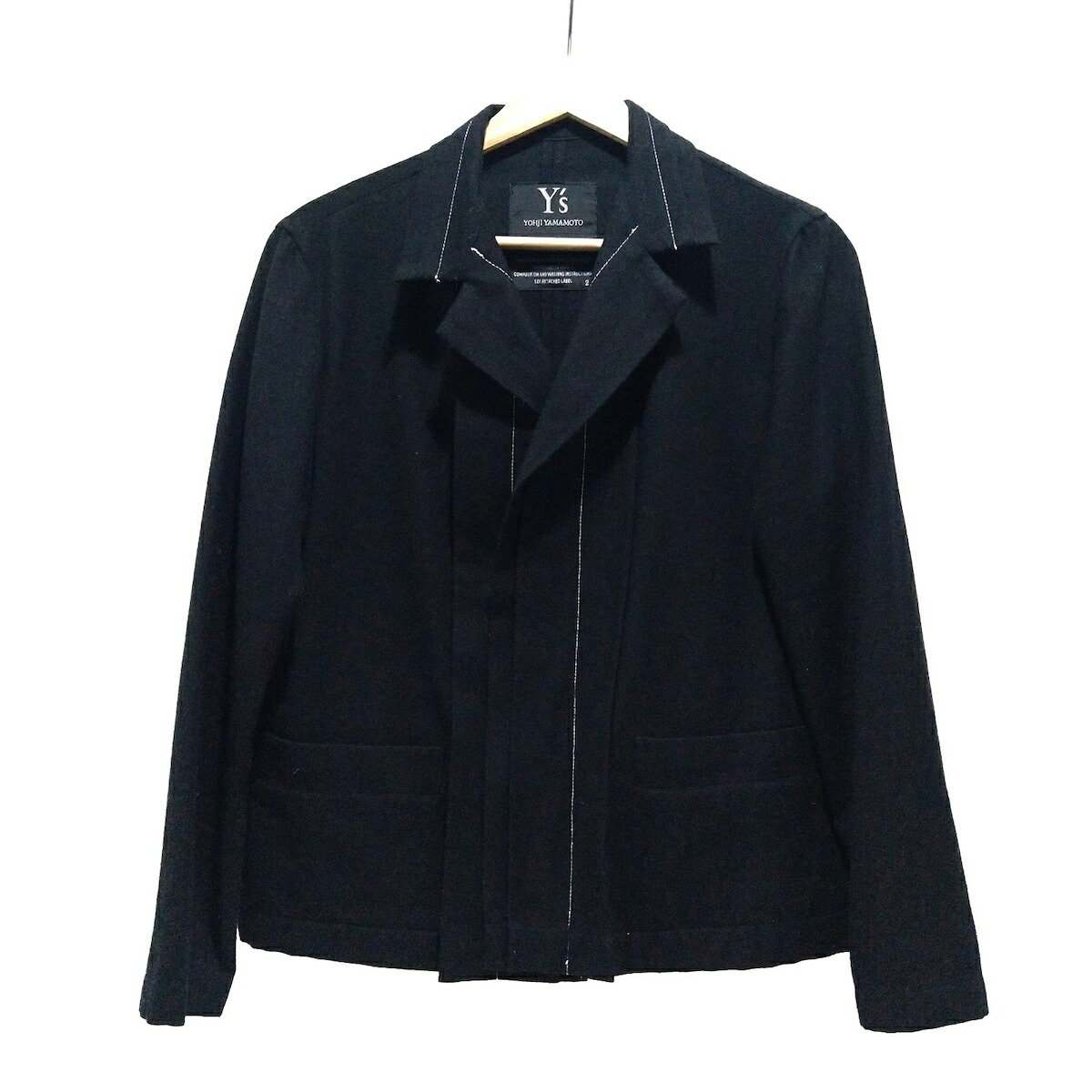 楽天市場】Y's ワイズ/デザインジャケット/ブラック/Aランク/19【中古