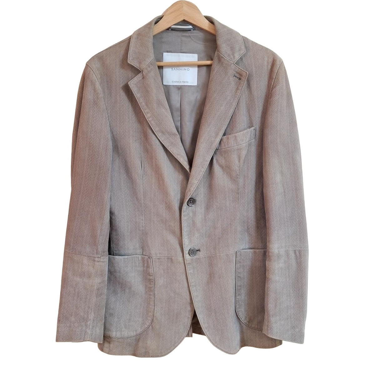 【新着】【中古】SANNINO(サンニーノ) ジャケット 長袖/スエード/冬 グレーベージュ×グレー